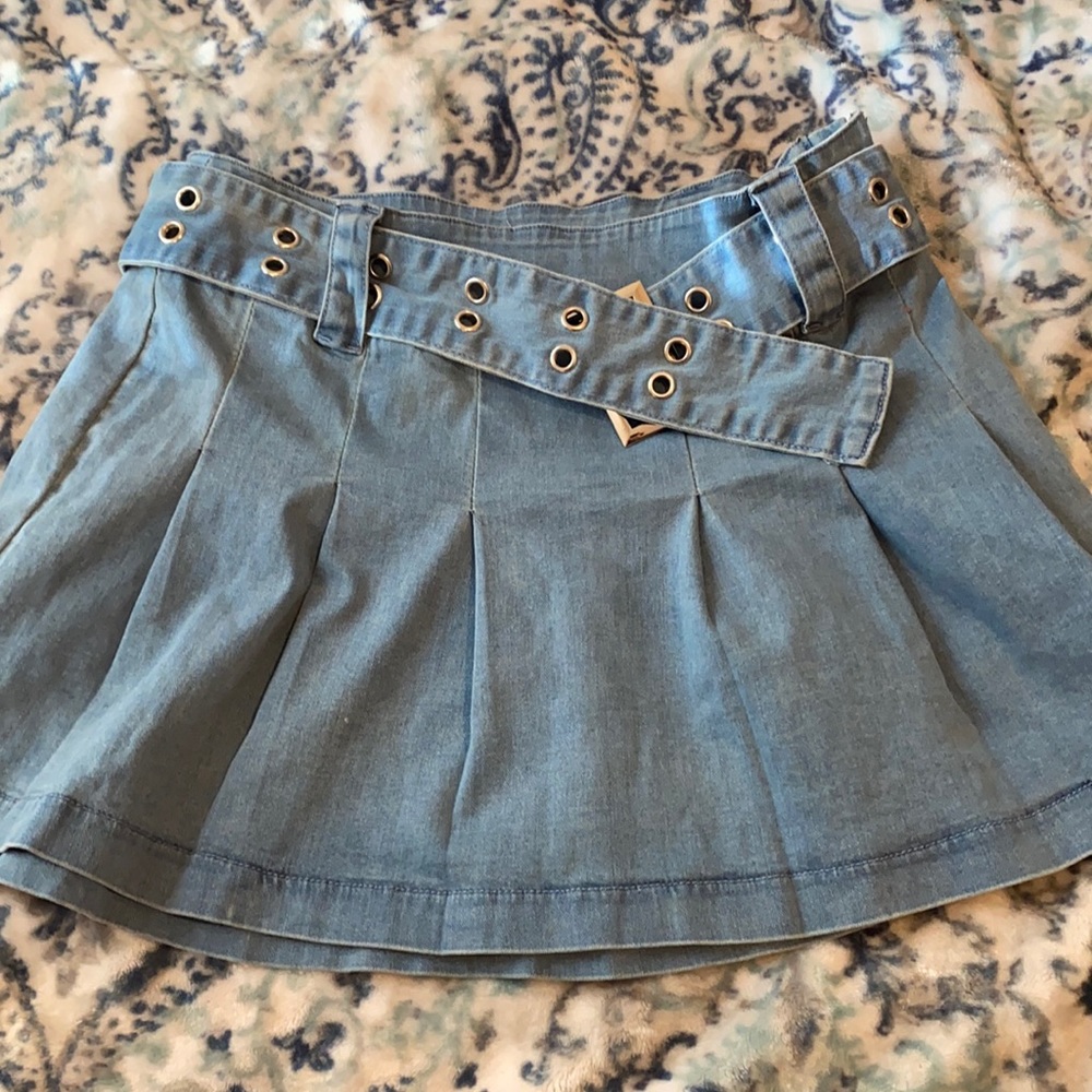 brand new dolls kill pleated skirt